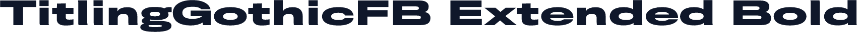 TitlingGothicFB Extended Bold