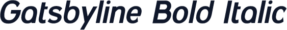 Gatsbyline Bold Italic