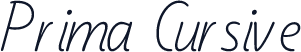 Prima Cursive