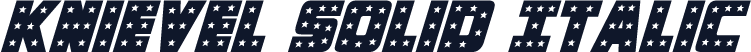 Knievel Solid Italic