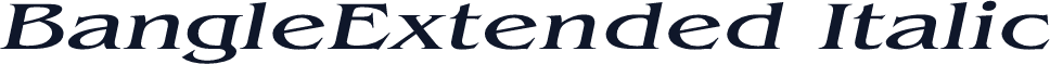 BangleExtended Italic