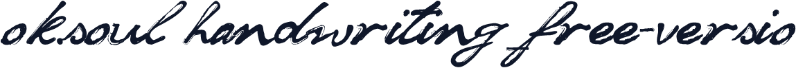 ok.soul handwriting_free-versio