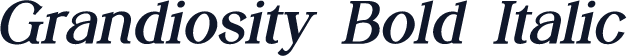 Grandiosity Bold Italic