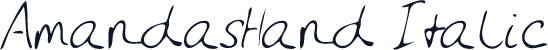 AmandasHand Italic