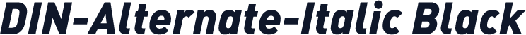 DIN-Alternate-Italic Black