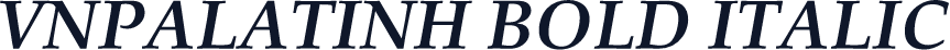 VNPalatinH Bold Italic