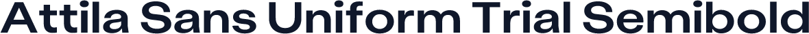 Attila Sans Uniform Trial Semibold