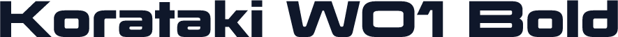 Korataki W01 Bold