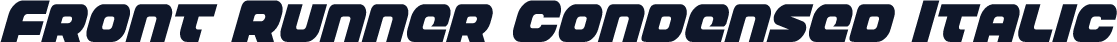 Front Runner Condensed Italic