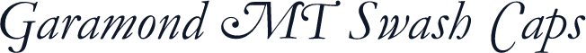 Garamond MT Swash Caps