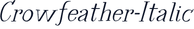 Crowfeather-Italic