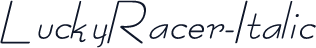 LuckyRacer-Italic