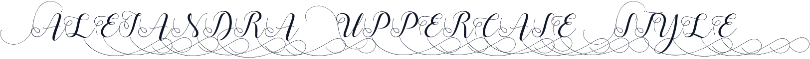 Alejandra Uppercase Style