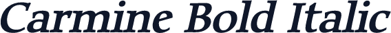 Carmine Bold Italic