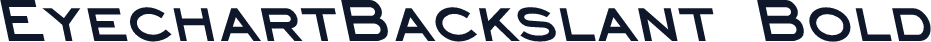 EyechartBackslant Bold