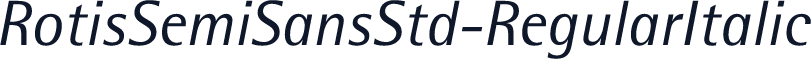 RotisSemiSansStd-RegularItalic
