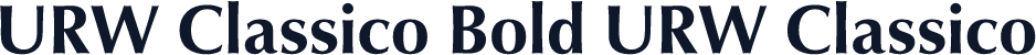 URW Classico Bold URW Classico