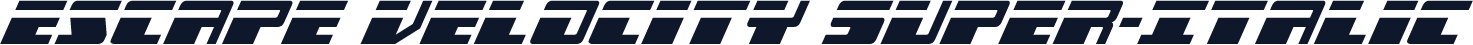 Escape Velocity Super-Italic