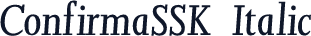 ConfirmaSSK  Italic