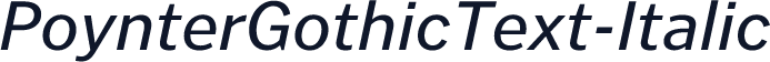 PoynterGothicText-Italic