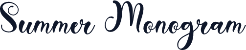 Summer Monogram