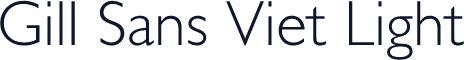 Gill Sans Viet Light