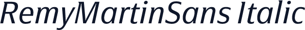 RemyMartinSans Italic