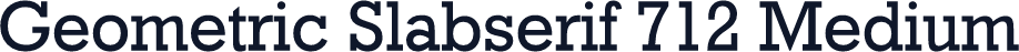 Geometric Slabserif 712 Medium