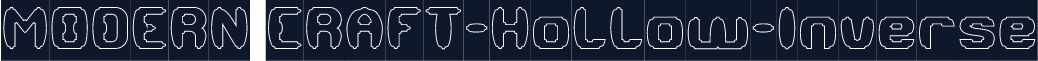 MODERN CRAFT-Hollow-Inverse