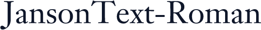 JansonText-Roman