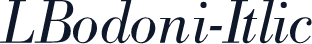 LBodoni-Itlic