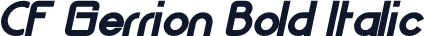 CF Gerrion Bold Italic