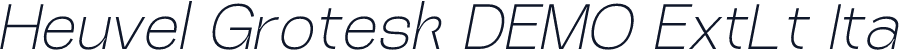Heuvel Grotesk DEMO ExtLt Ita