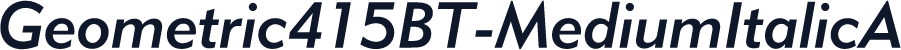 Geometric415BT-MediumItalicA