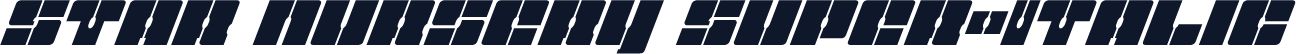 Star Nursery Super-Italic