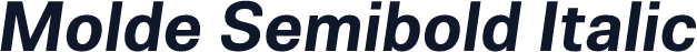 Molde Semibold Italic