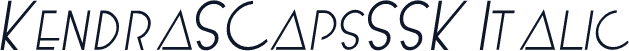 KendraSCapsSSK Italic