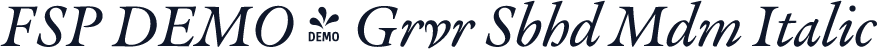 FSP DEMO - Grvr Sbhd Mdm Italic