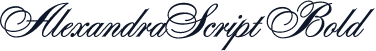 AlexandraScript Bold
