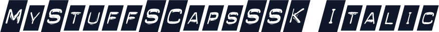MyStuffSCapsSSK Italic