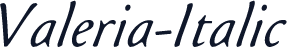 Valeria-Italic