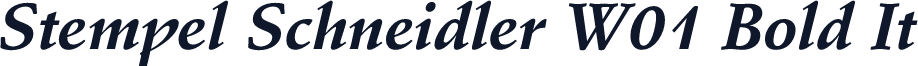 Stempel Schneidler W01 Bold It