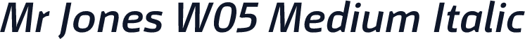 Mr Jones W05 Medium Italic