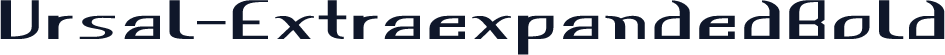 Ursal-ExtraexpandedBold