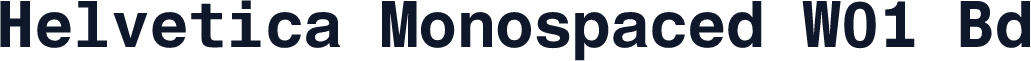 Helvetica Monospaced W01 Bd