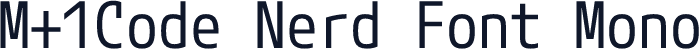 M+1Code Nerd Font Mono