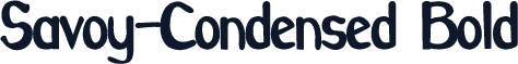 Savoy-Condensed Bold