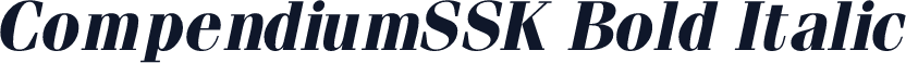 CompendiumSSK Bold Italic