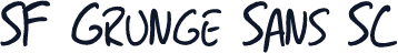 SF Grunge Sans SC