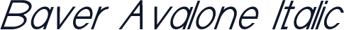 Baver Avalone Italic